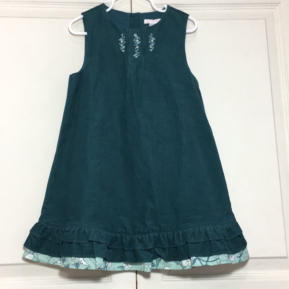 💚JANE AND JACK💚GREEN RUFFLE  DRESS - Picture 3 of 13